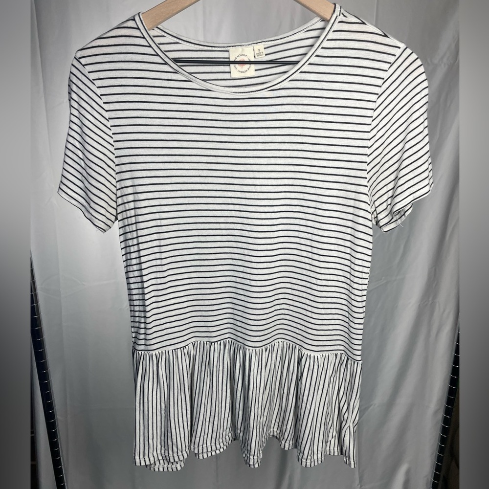 Black and white striped T shirt